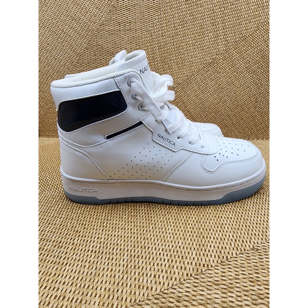 NAUTICA OAKFORD White Black Blue Mens Sz 10 Hi Top Athletic NEW Boots